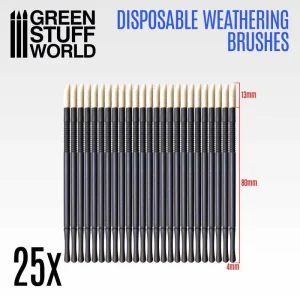 Pensule GSW Disposable Weathering Brushes 25 buc