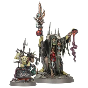 Miniatura Orruk W Swampcalla Shaman with Pot-grot