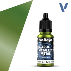 Vopsea Vallejo True Metallic Metal Air Amber Green 18ml #75