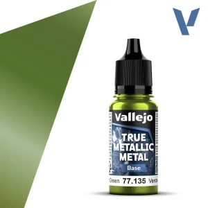 Vopsea Vallejo True Metallic Metal Amber Green Base 18ml #35