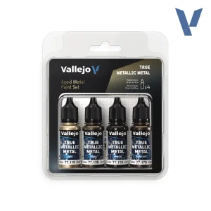 Vallejo True Metallic Metal Aged Metal Set 4x18ml