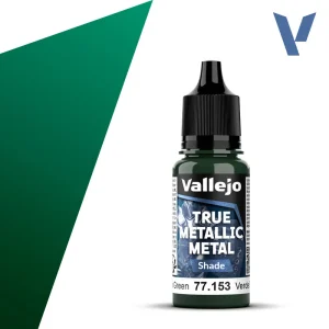Vopsea Vallejo True Metallic Metal Shade Beetle Green 18ml #53