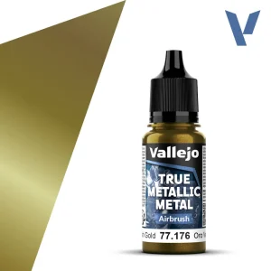 Vopsea Vallejo True Metallic Metal Air Greenish Gold 18ml #76