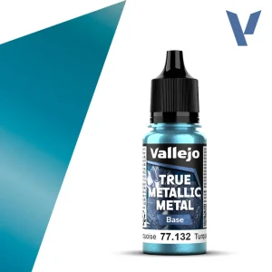 Vopsea Vallejo True Metallic Metal Base Hydra Turquoise 18ml #32