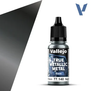 Vopsea Vallejo True Metallic Metal Base Obsidian Black 18ml #40