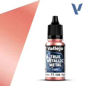Vopsea Vallejo True Metallic Metal Light Ruby Red 18ml #6
