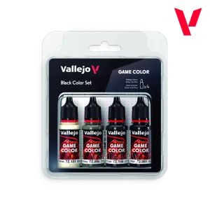 Set Vopsele Vallejo Game Color Black Color Set 18ml x 4