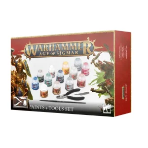 Starter Warhammer Age of Sigmar Paints + Tools Set