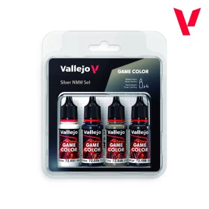 Set Vopsele Vallejo Game Color Silver NMM Set 18ml x 4