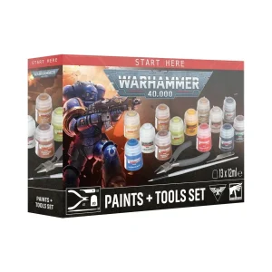 Warhammer 40,000: Paint + Tools set Start here Warhammer 40k Warhammer 40K Games Workshop