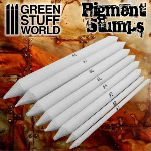 Pigment Blending Stumps Weathering Brushes Green Stuff World